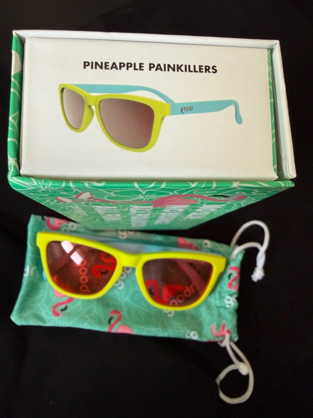 goodr Pineapple Painkillers Sunglasses - Picture 2 of 4